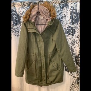 Adam Levine jacket with faux fur